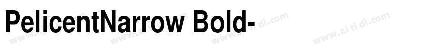 PelicentNarrow Bold字体转换